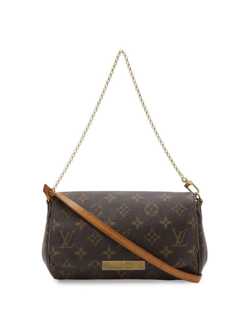 Louis Vuitton Monogram Favorite PM Shoulder Bag Crossbody 2-Way Clutch Pouch
